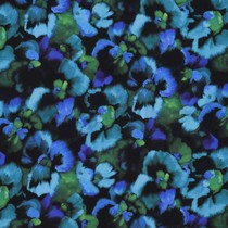 LENZING™ ECOVERO™ DIGITAL FLOWERS BLUE (thumbnail)