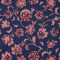 COTTON SATIN FLOWERS BLUE (thumbnail)