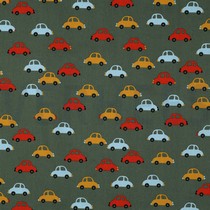FINE POPLIN CARS ARMY GREEN (thumbnail)