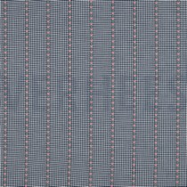 COTTON JACQUARD FLOWERS BLUE / WHITE (thumbnail)