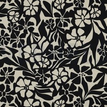 COTTON VISCOSE FLOWERS BLACK (thumbnail)