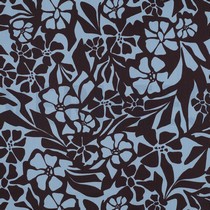 COTTON VISCOSE FLOWERS LIGHT BLUE (thumbnail)