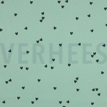 RIB JERSEY HEARTS SAGE (thumbnail)