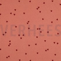 RIB JERSEY HEARTS PINK (thumbnail)