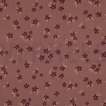 DOUBLE GAUZE KLEINE BLOEMEN MAUVE (thumbnail)