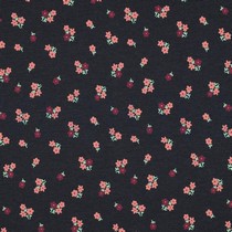 JERSEY MELANGE FLOWERS INDIGO (thumbnail)