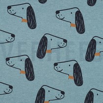 JERSEY MELANGE DOGS SMOKE BLUE (thumbnail)