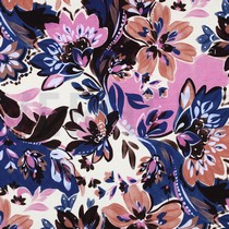 FRENCH TERRY DIGITAL FLOWERS ECRU (thumbnail)