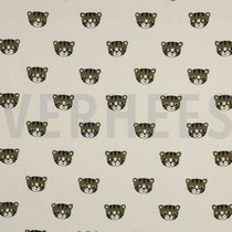 POPLIN GOTS NATURAL TIGERS NATURAL (thumbnail)