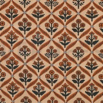 HANDCRAFTED BLOCK-PRINTED COTTON FLOWERS CAMEL (thumbnail)