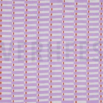 HANDCRAFTED BLOCK-PRINTED COTTON GEOMETRIC LILAC (thumbnail)