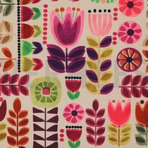 TABLECLOTH DIGITAL WATERPROOF FLOWERS MULTICOLOUR (thumbnail)