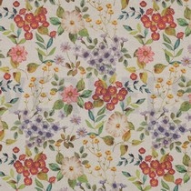 CANVAS LINEN LOOK DIGITAL FLOWERS NATURAL (thumbnail)