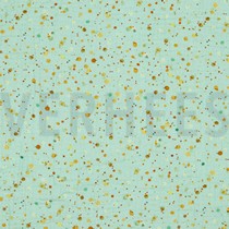 DOUBLE GAUZE GOTS DIGITAL DOTS TEAL (thumbnail)
