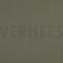 DOUBLE GAUZE DARK MOSS GREEN (thumbnail)