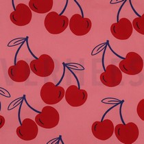 COATED COTTON CHERRIES PINK (thumbnail)