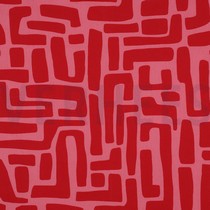 COATED COTTON ABSTRACT RED (thumbnail)