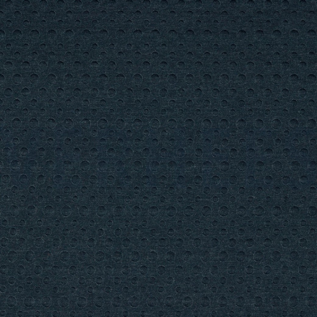 EMBOSSED FRENCH TERRY INDIGO MELANGE