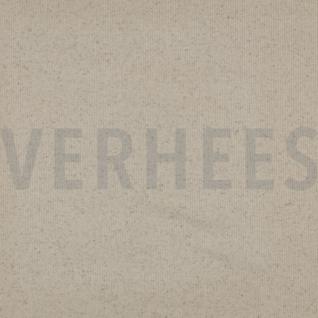 COTTON LINEN RIB JERSEY NATURAL