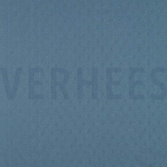 FEINSTRICKJERSEY AJOUR BLAU #7