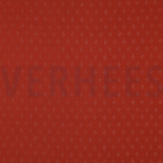 FEINSTRICKJERSEY AJOUR BRICK #7