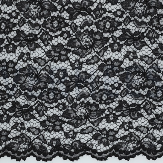 SPITZE ZWEISEITIGE BOGENKANTE SCHWARZ #7