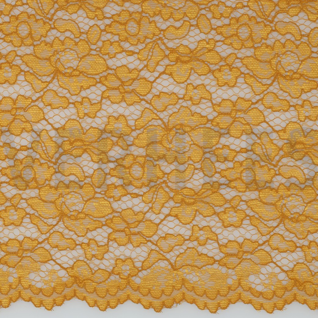 LACE BORDER 2 SIDES OCHRE