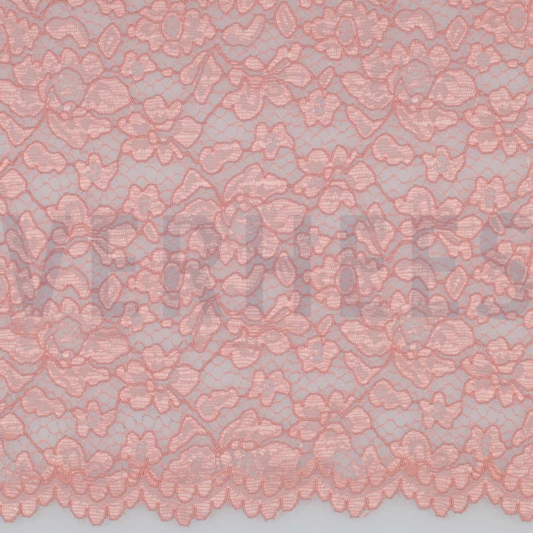 LACE BORDER 2 SIDES ROSE