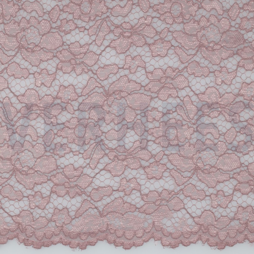 LACE BORDER 2 SIDES MAUVE