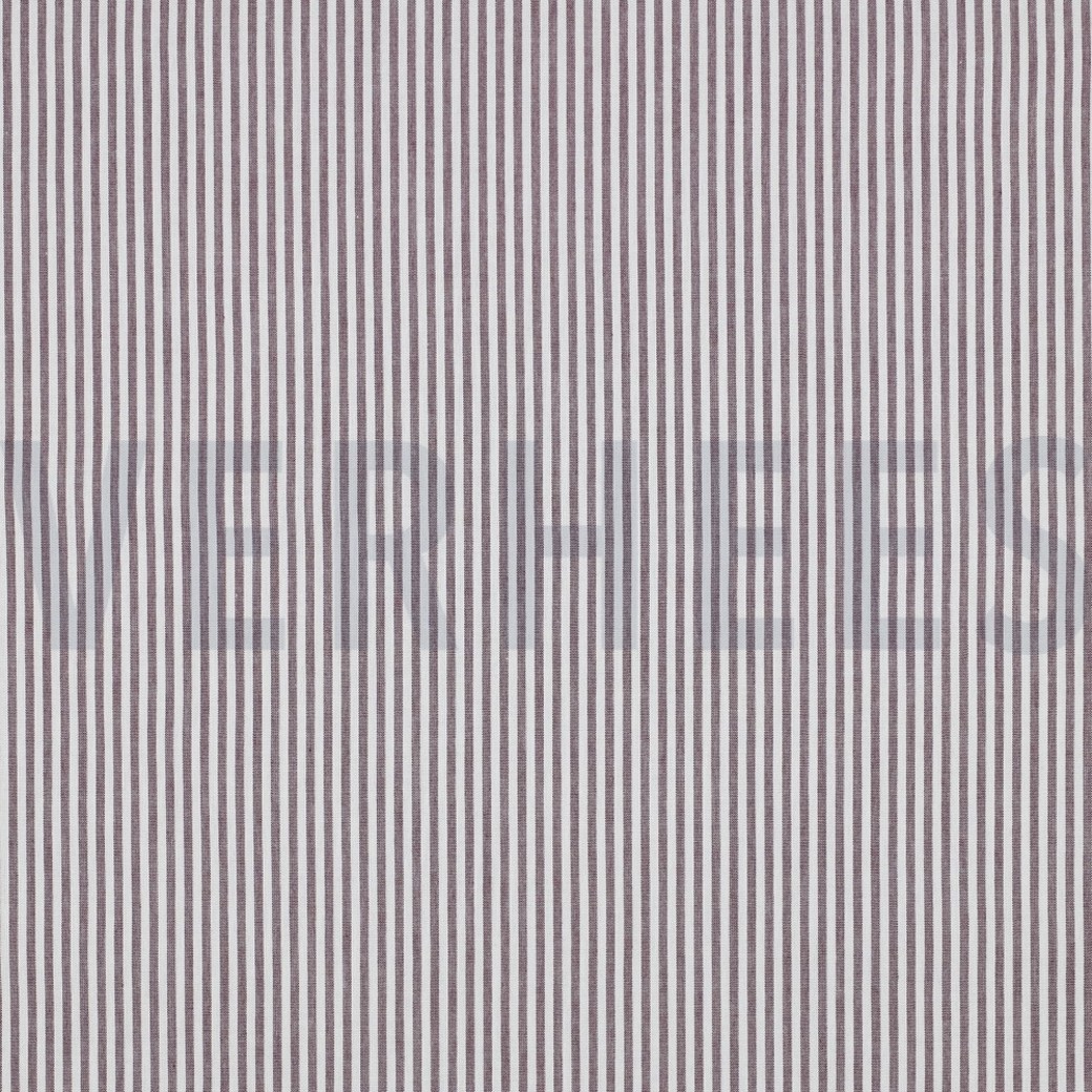 YARN DYED STRIPE 3MM AUBERGINE