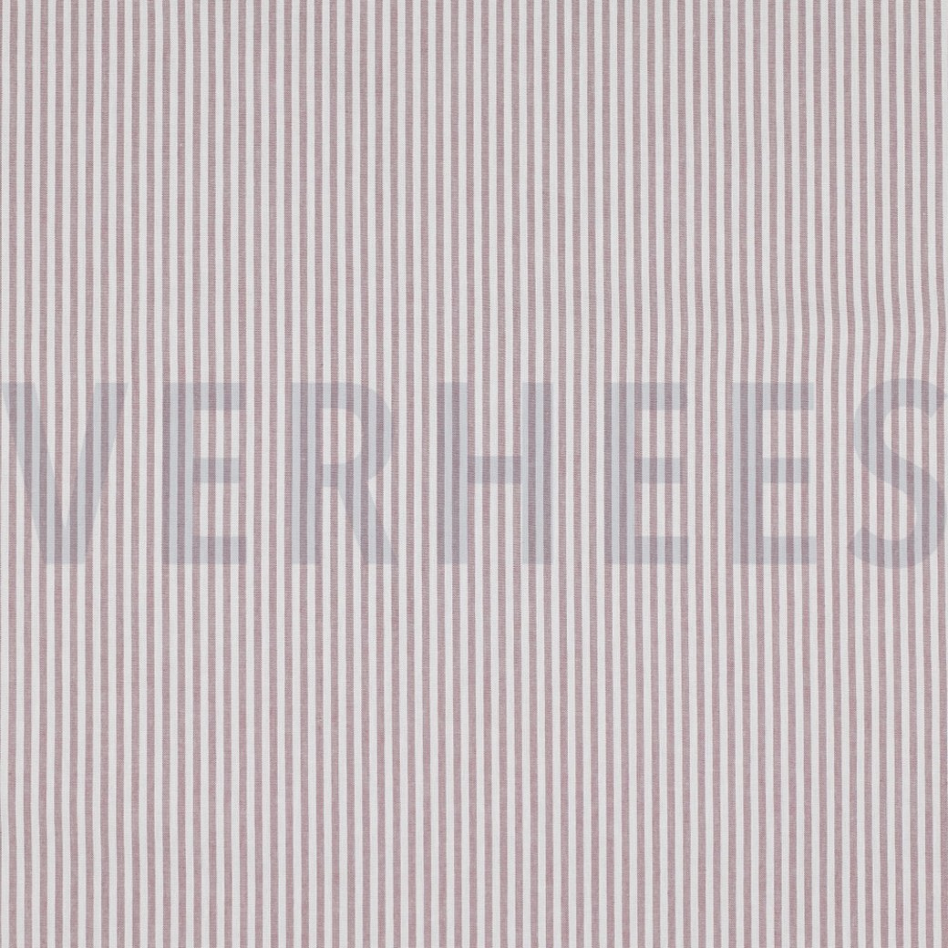 YARN DYED STRIPE 3MM MAUVE