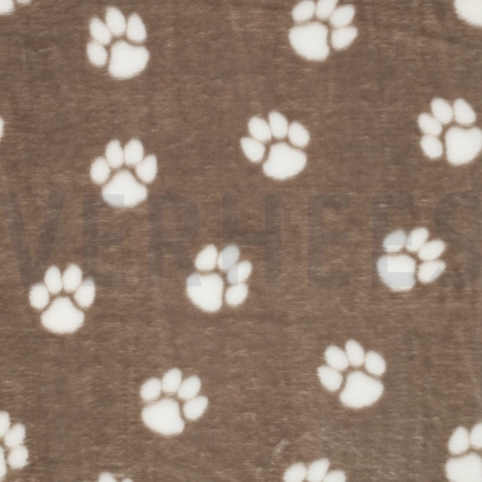 FLEECE DOG PAWS BEIGE (hover)