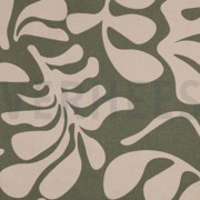 CANVAS VINTAGE LEAVES ARMY GREEN (thumbnail)