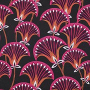 CANVAS DIGITAL FLOWERS ANTHRACITE (thumbnail)