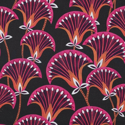 CANVAS DIGITAL BLUMEN ANTHRAZIT (hover)