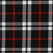 TARTAN CHECK BLACK/WHITE/RED BIG (thumbnail)