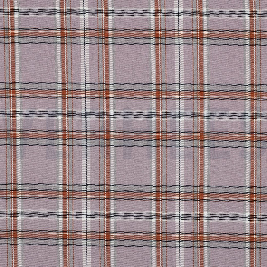 TARTAN CHECK LILAC/BROWN