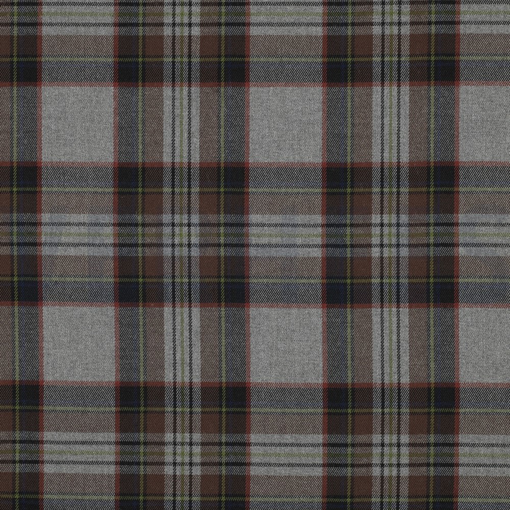TARTAN CHECK GREY/BROWN/LIME (hover)