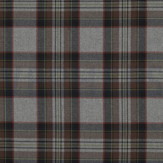 TARTAN CHECK GRIS / MARRON / CITRON VERT #7