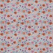 FINE POPLIN DIGITAL FLOWERS WHITE (thumbnail)