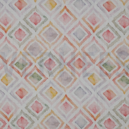 DOUBLE GAUZE DIGITAAL GEO WATERVERF MAUVE (hover)