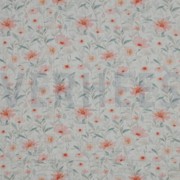 DOUBLE GAUZE DIGITAL FLOWERS WHITE (thumbnail)