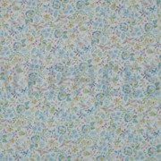 DOUBLE GAUZE GOTS DIGITAL FLOWERS WHITE/BLUE (thumbnail)