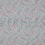 DOUBLE GAUZE GOTS DIGITAL FLOWERS WHITE/PETROL (thumbnail)