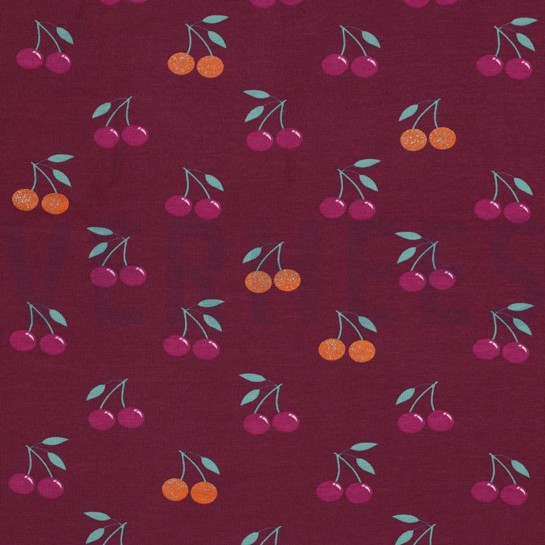 JERSEY GLITZER KIRSCHEN BEERE #7