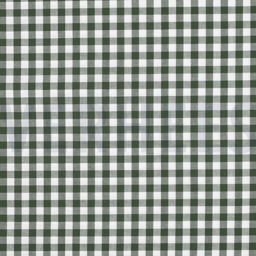 CHECK DARK GREEN