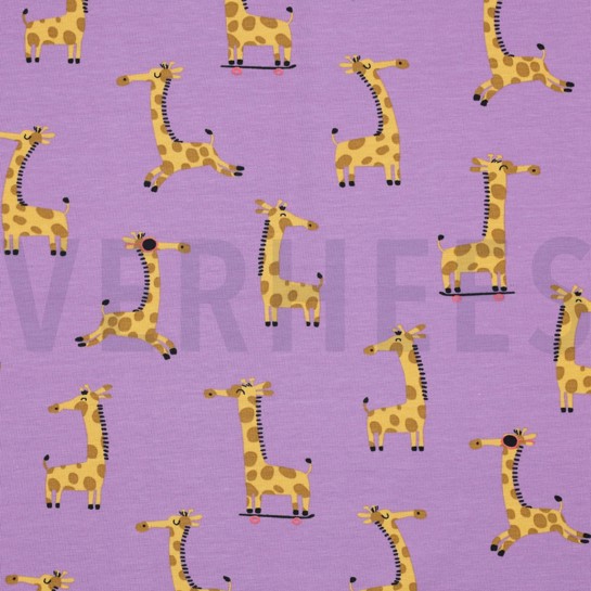 JERSEY GIRAFFEN LAVENDEL #7