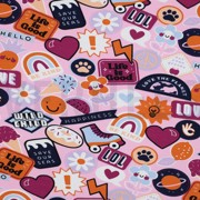 JERSEY PATCHES AND STRIPES LIGHT PINK (thumbnail)