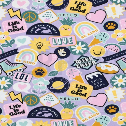 JERSEY PATCHES UND STREIFEN LILA (hover)