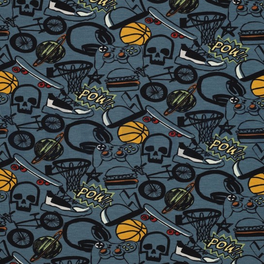 JERSEY COOL JEANSBLAU #7